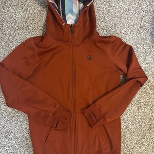 Rust Orange Volcom hoodie
